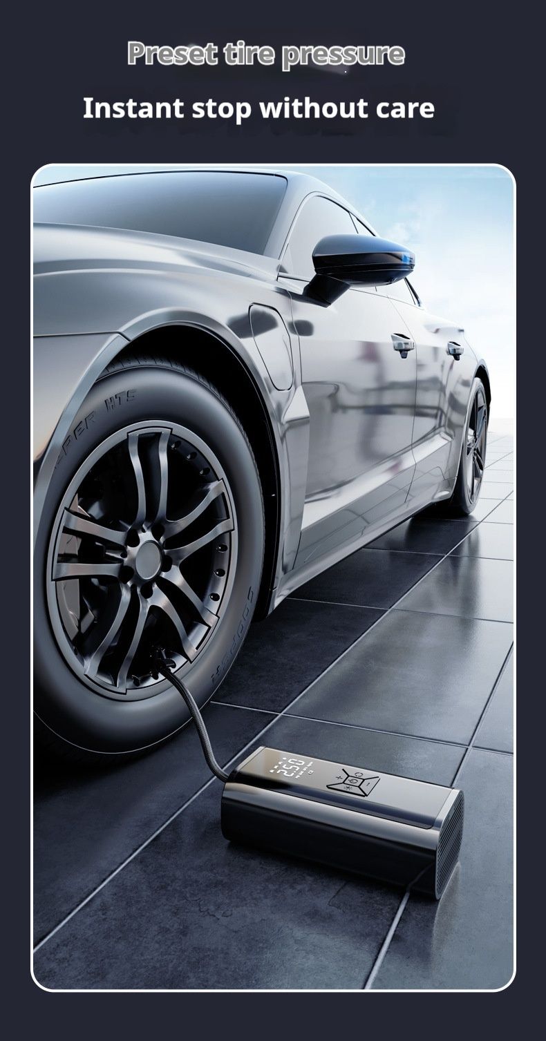 Outdoor-Sport, Reisen, Auto, Motorrad, Reifenfüllpumpe, tragbar, intelligent, kabellos, Digitalanzeige, Inflator, Multifunktionsreifen, Notfall_voghion.com