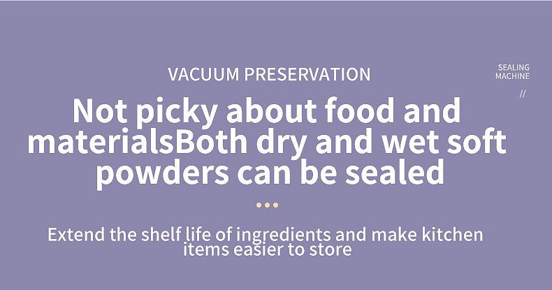 Sigillatrice per alimenti sottovuoto senza fili - Sigillatura e compressione per imballaggio completamente automatico per uso domestico_voghion.com
