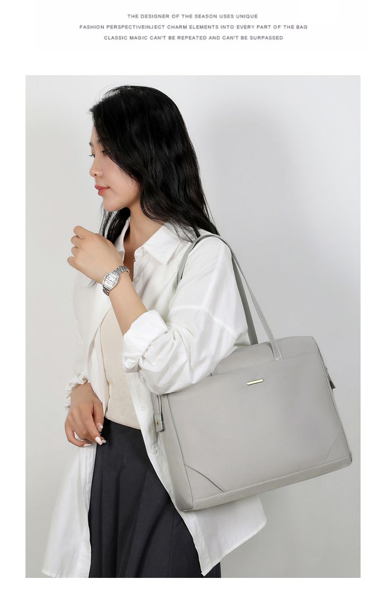 Women's Laptop Bag Fashion Large Capacity Briefcase Tote Bag Lightweight Work Business_voghion.com