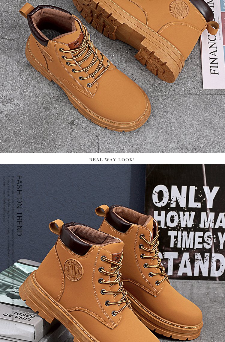 2023 nova moda clássica masculina de outono, durável, à prova d'água, botas martin de cano alto com fundo macio, antiderrapante_voghion.com