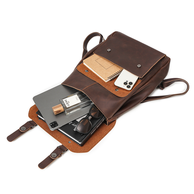 Neuer minimalistischer Retro-Rucksack in koreanischer Version, Freizeitrucksack, Herrenrucksack, Herren- und Damenrucksack, Reisetasche, Computertasche_voghion.com