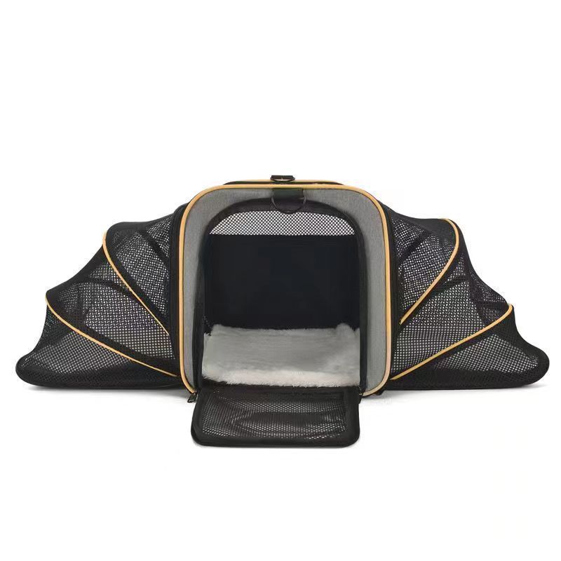 Borsa a tracolla per cani, doppia espansione, grande capacità, per viaggi all'aperto, portatile e traspirante, per gatti_voghion.com