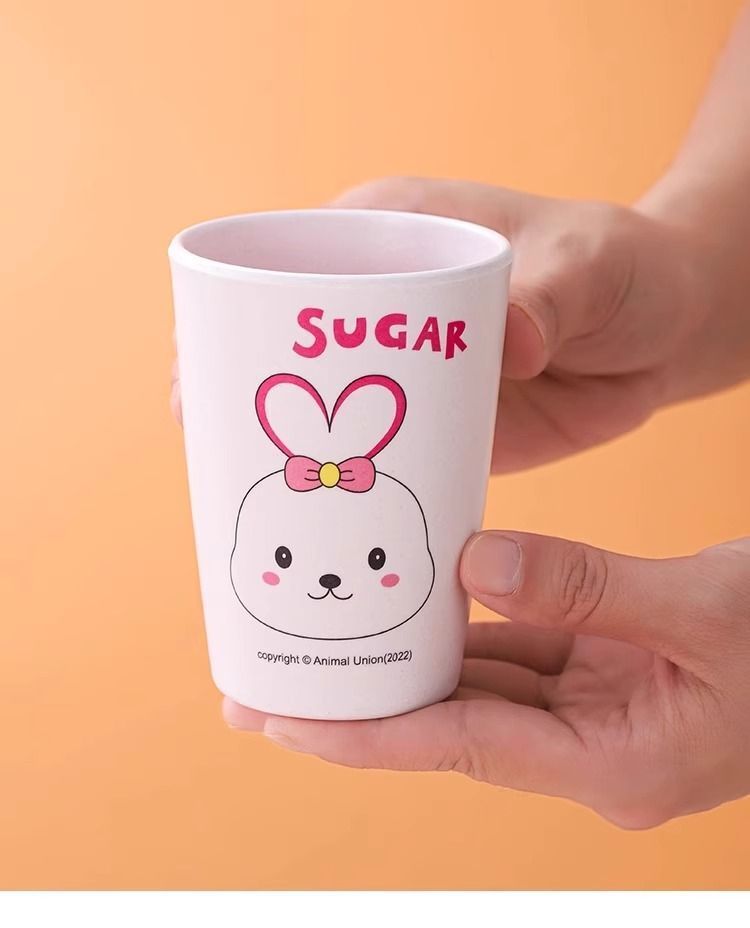 Set di piatti per bambini in cartone animato, per studenti, neonati, per la casa, ciotola, cucchiaio, per imparare a mangiare, anticaduta, in bambù ecologico_voghion.com