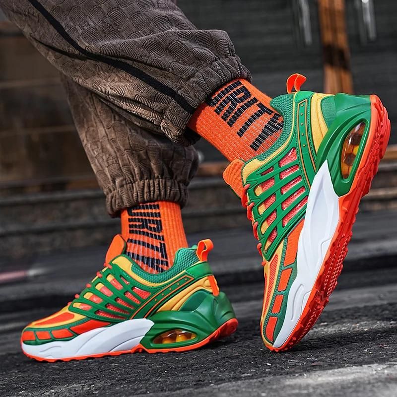Scarpe da corsa sportive casual da uomo alla moda personalizzate con piccolo MOQ, con cuscino d'aria, leggere, lavorate a maglia, per uomo, atletiche, da allenamento_voghion.com