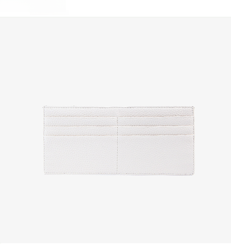 Cartera minimalista nueva con tarjetero integrado con sensación de cuero auténtico y clip para billetes con múltiples posiciones para tarjetas Cartera japonesa de moda con cremallera cero_voghion.com