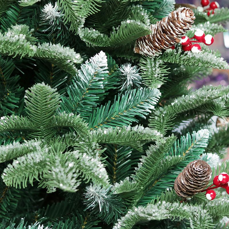 Christmas Decorations, Christmas Tree Dipped In White Snow PE & Spvc Red Fruit Mixed Automatic Tree Christmas Tree_voghion.com