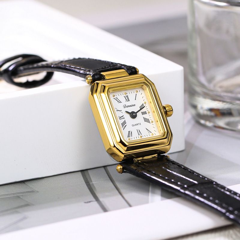 Timena Square Niche für Frauen INS Style Student Einfache elegante kompakte römische Armband Damenuhr_voghion.com