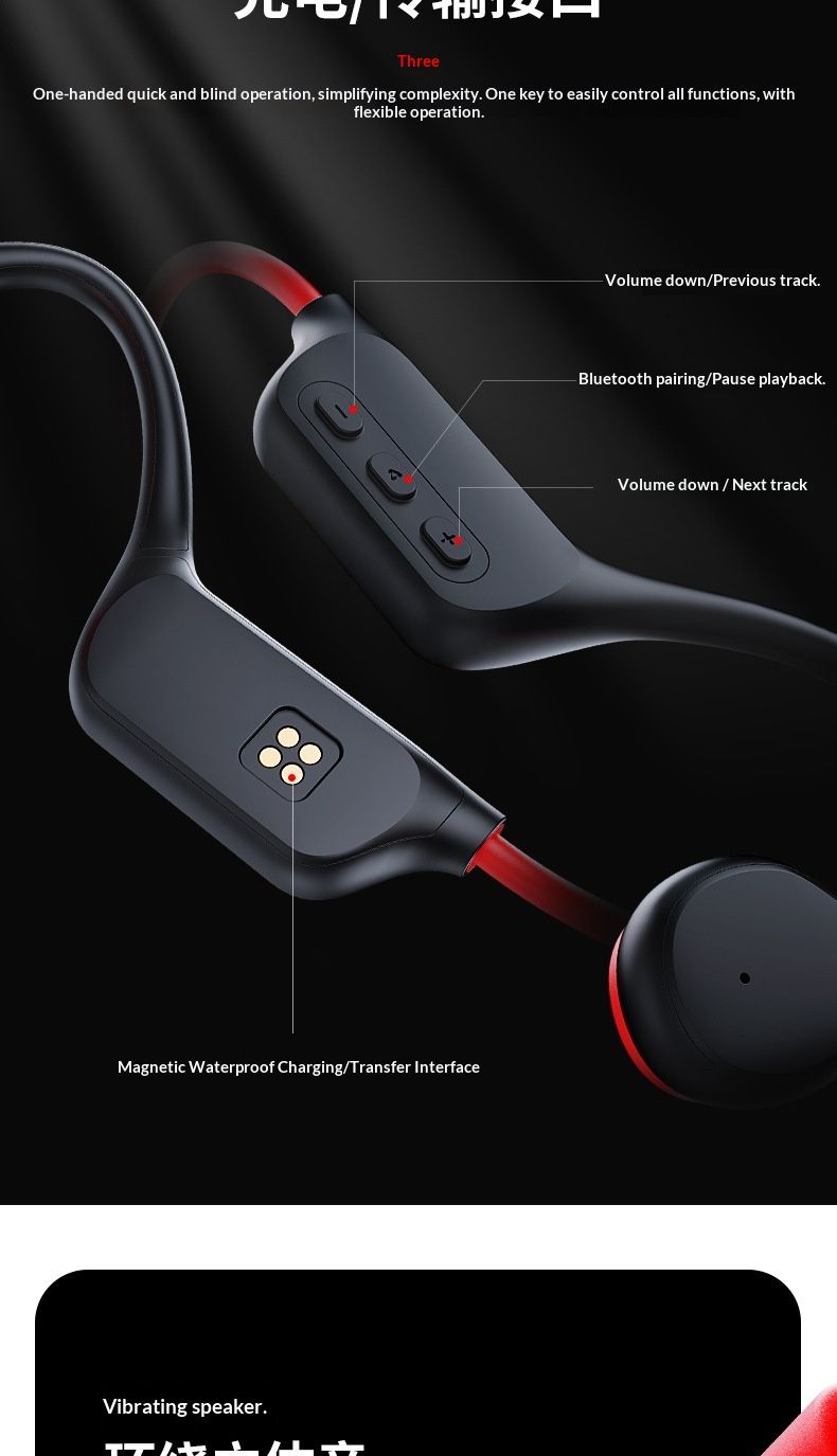 In Stock Dropshipping Noise Cancelling Headset New Wireless Sports Running Special Non-In-Ear True Bone Conduction_voghion.com