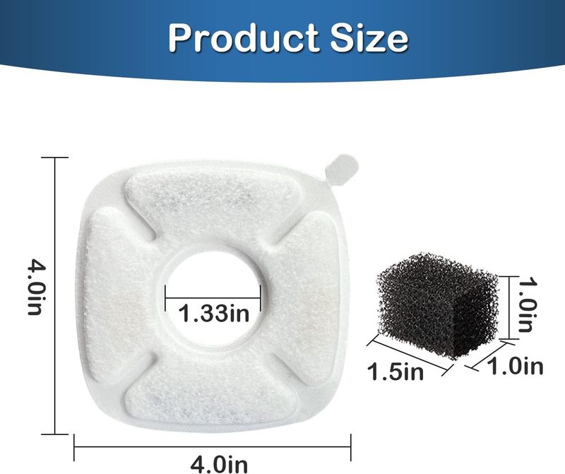 Water Dispenser Pet Cotton Cat Dog Activated Carbon Filter Sheet_voghion.com