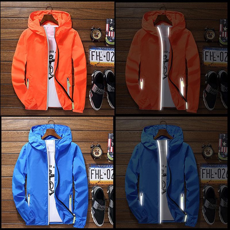 Mens Women Geocaching Geocache Sportswear Hooded Bomber Zipper Thin Reflective Sunscreen Windbreaker Skin Coat Jacket_voghion.com