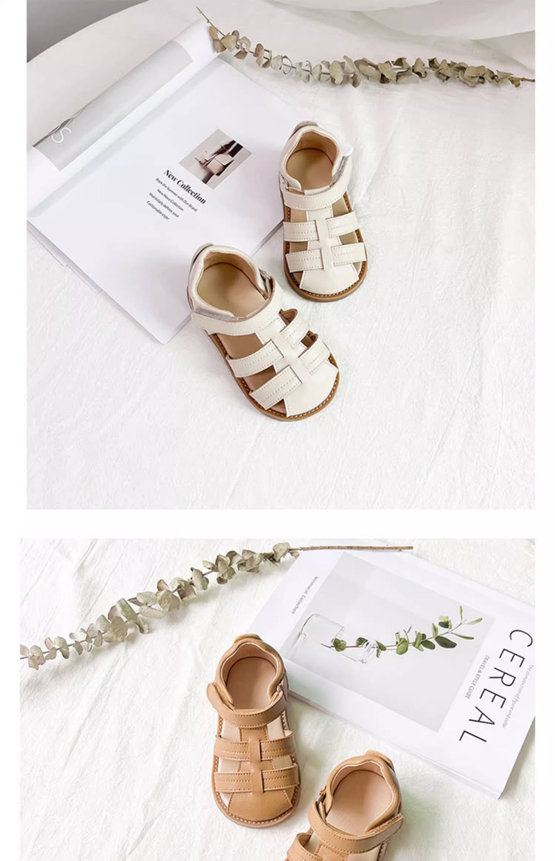Kinder Sommer 2023 Neue Modische Sandalen Römische Bequeme Mädchen Strand Französisch Baby Schuhe_voghion.com