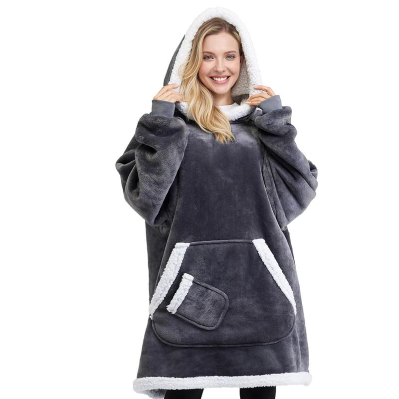 Herbst und Winter Fleece verdickt bequeme Pyjamas warme Loungewear_voghion.com