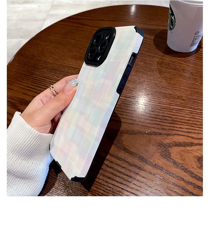 Custodia per telefono a quadri colorati 11/14/13 per donna, compatibile con iPhone 12, 6s/8 Plus, Nuovo Pro Max_voghion.com