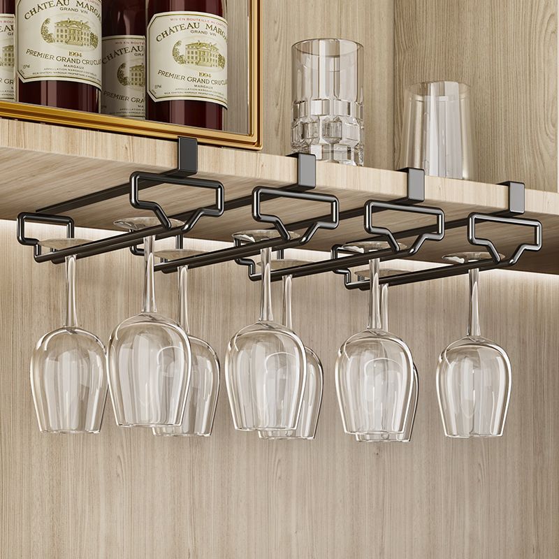 No-Drill Inverted Wine Cabinet High-End Glass Storage Rack Home Hanging Light Luxury Decorative Piece_voghion.com