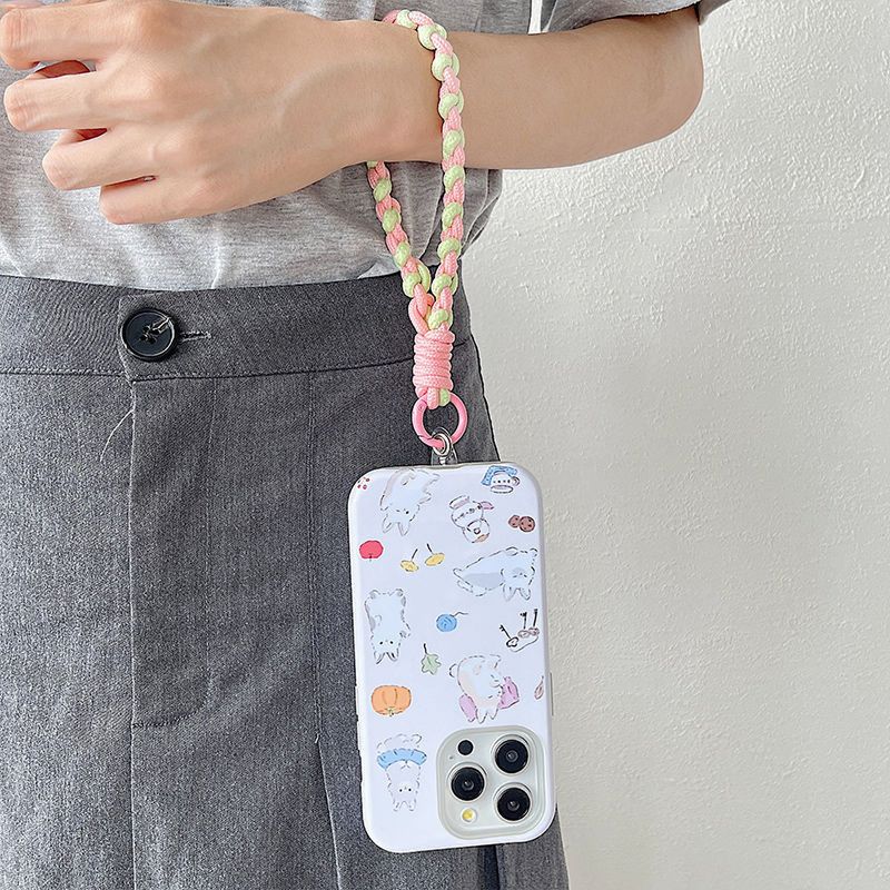 Wrist New Handwoven Universal Lanyard Mobile Phone Short Strap Hand Rope Decorative Pendant_voghion.com