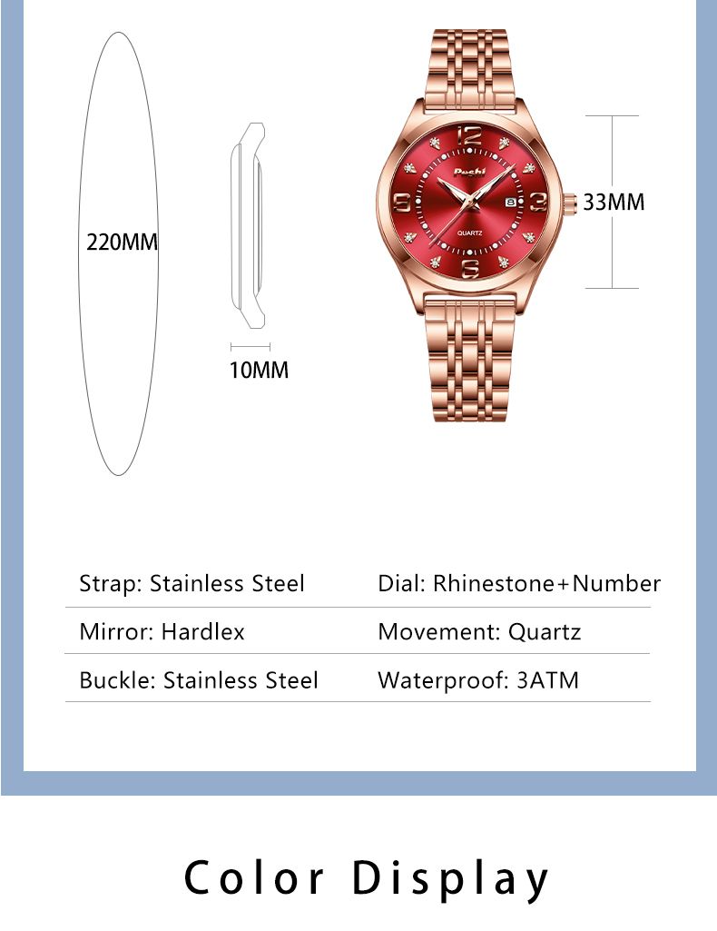 Luxury Business Quartz Watch For Women Elegant Women's Watches Simple Style With Date Display_voghion.com