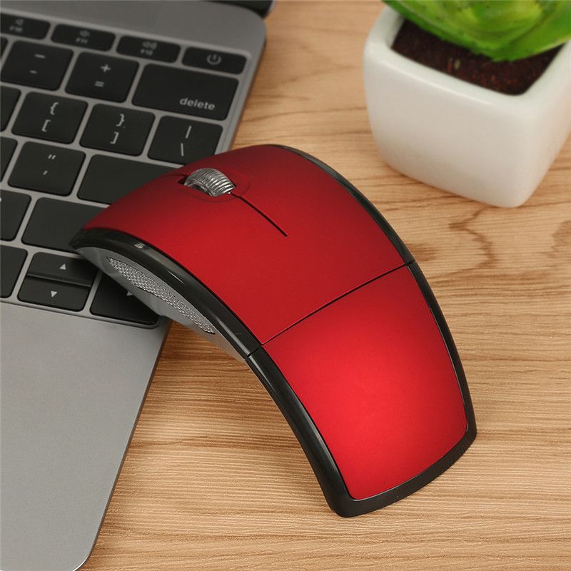 Ratón inalámbrico plegable de 2,4 G, regalo creativo, puerto USB óptico para ordenador._voghion.com