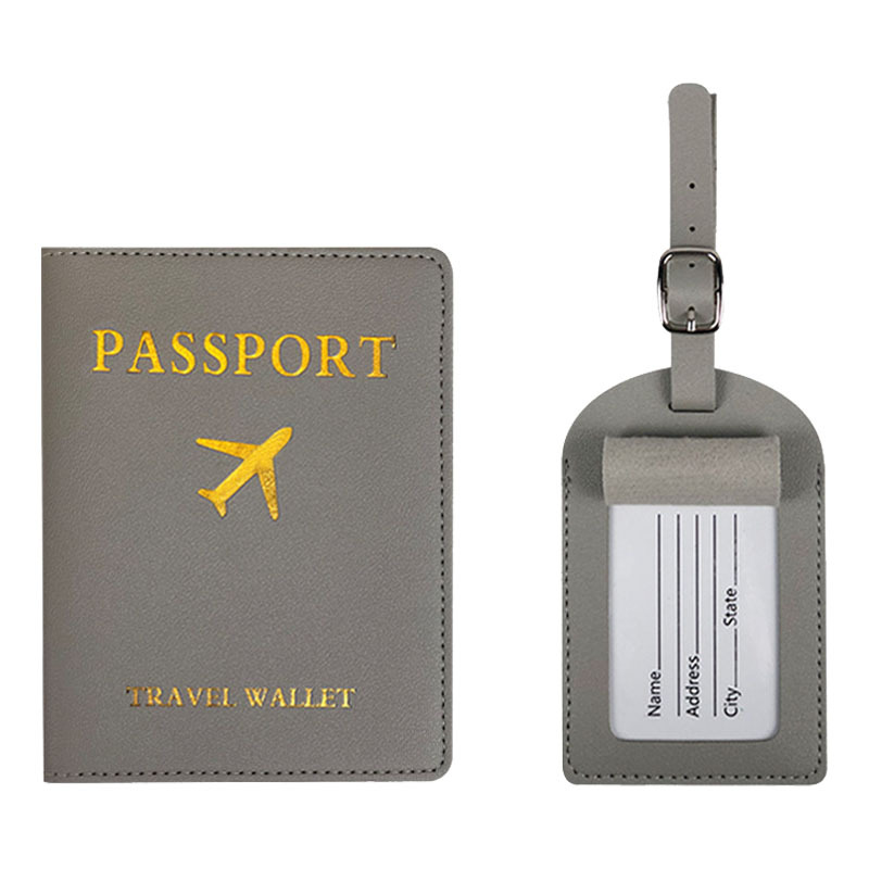 Luggage Tag And Passport Cover, Set Card Passport Holder Set Luggage Tag Passport Holder Passport Cover_voghion.com