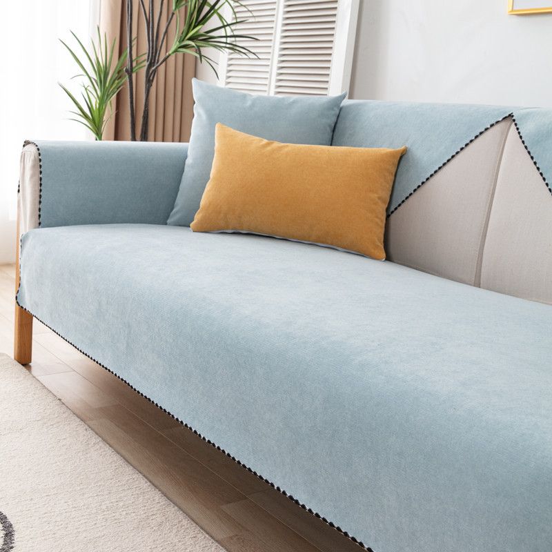 Home & Garden Waterproof Sofa Cushion Anti Cat Scratching Universal Anti Slip Modern Simple Solid Color Pet Urine Proof Sofa Cover Backrest Towel_voghion.com