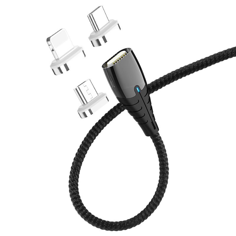 Unschlagbare Qualität iPhone Flash Charging Drei-in-Eins Android Magnetisches Datenkabel_voghion.com