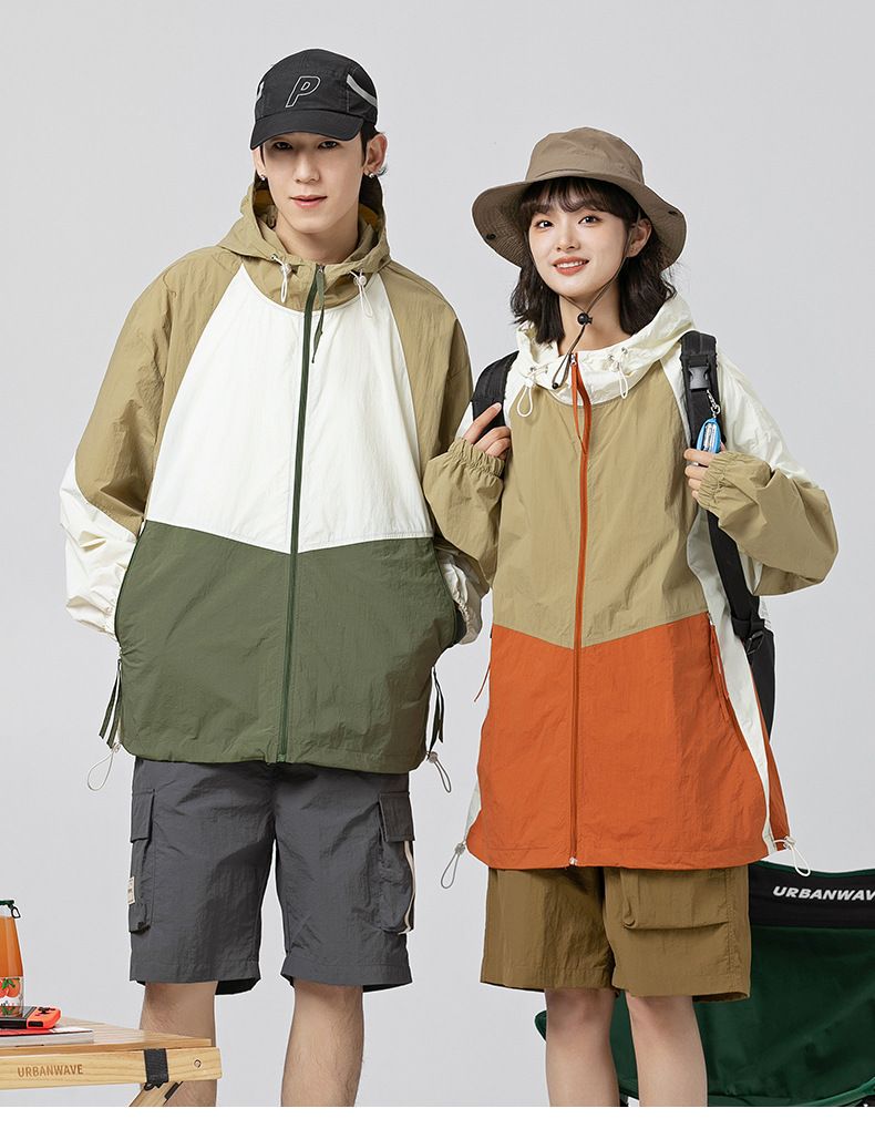 Felpa con cappuccio con protezione solare UPF50+ per gli amanti delle attività all'aria aperta - Giacca da pesca unisex leggera, traspirante e anti-UV per campeggio, escursionismo ed estate_voghion.com