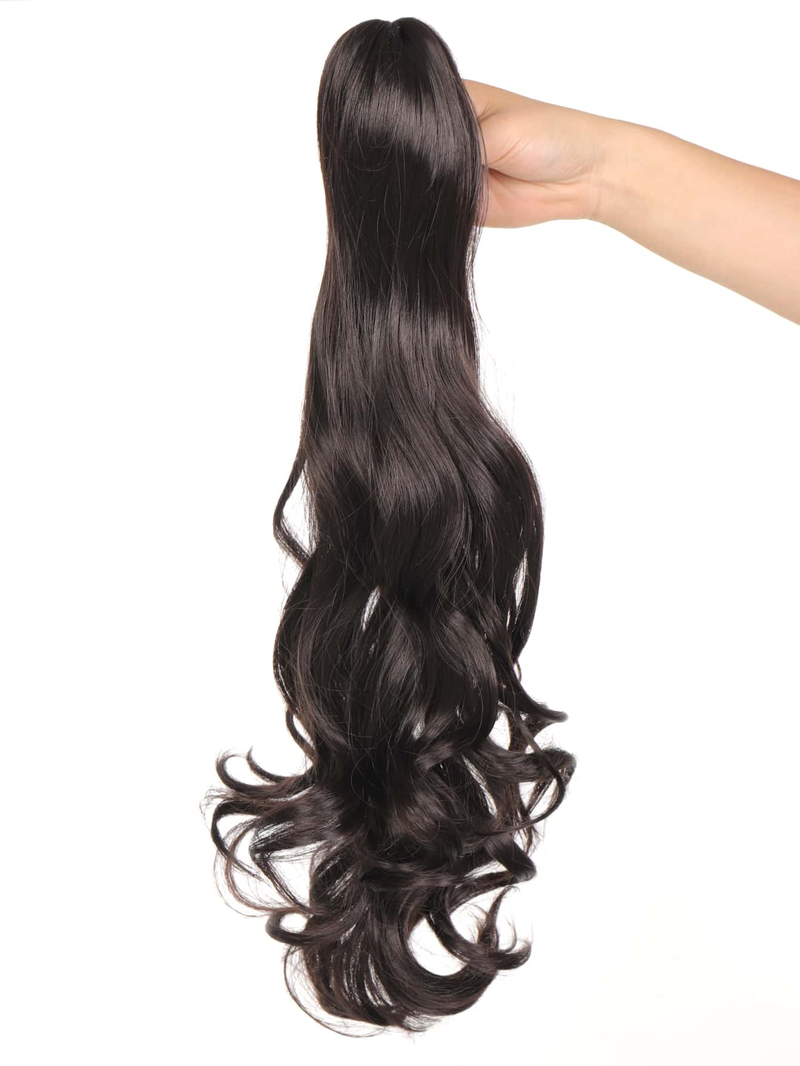 Wigs Claw Clip Curly Ponytail Synthetic Hair Extensions_voghion.com