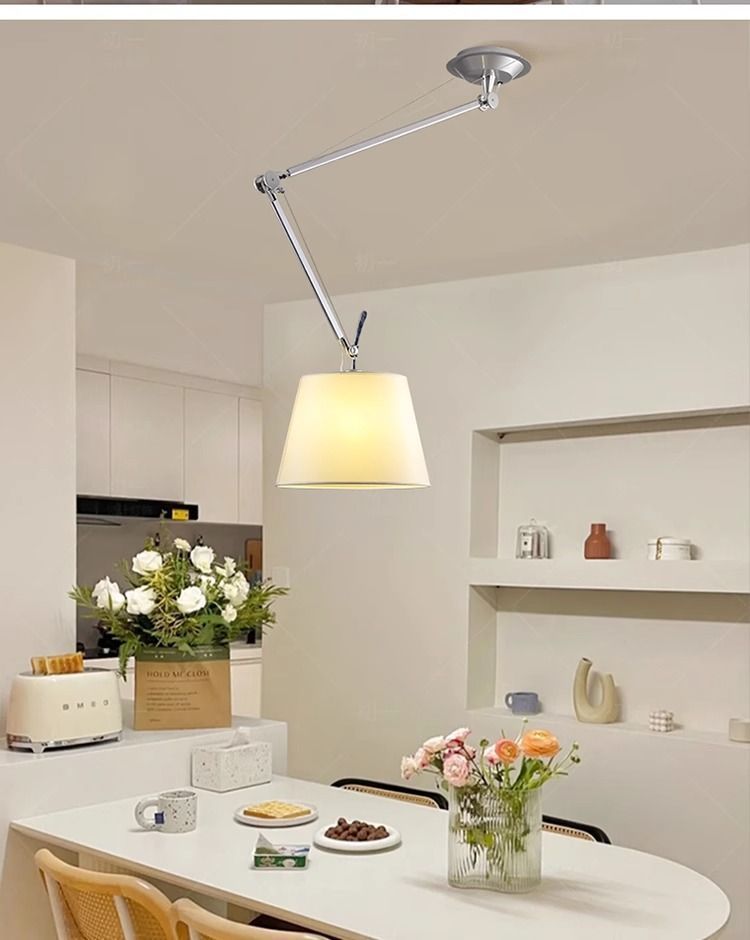 Italian Swing Arm Artemide Adjustable Pendant Light Vintage Designer For Study And Dining Room_voghion.com