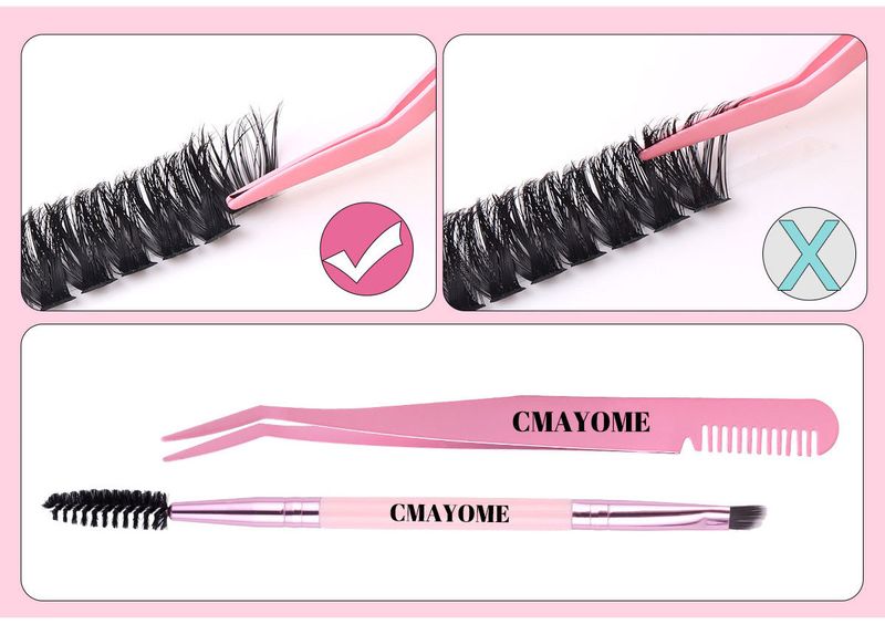 Beauty Essentials Diy Single Tuft Hair Large Capacity 70d 80d 90d Curly Thick Mixed False Eyelashes_voghion.com