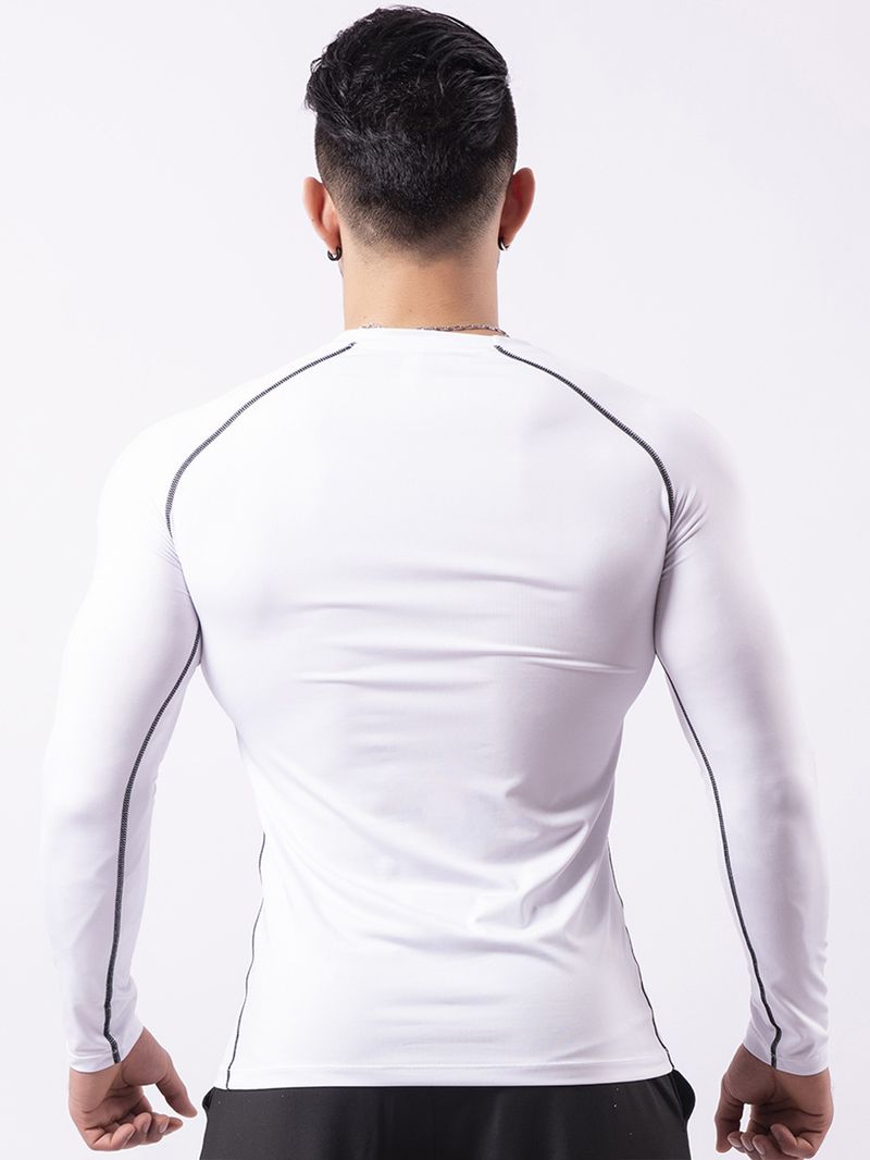 Multi Functional Fitness Suit Men's Four Season High Elasticity Breathable Quick Drying Long Sleeved Sportswear_voghion.com