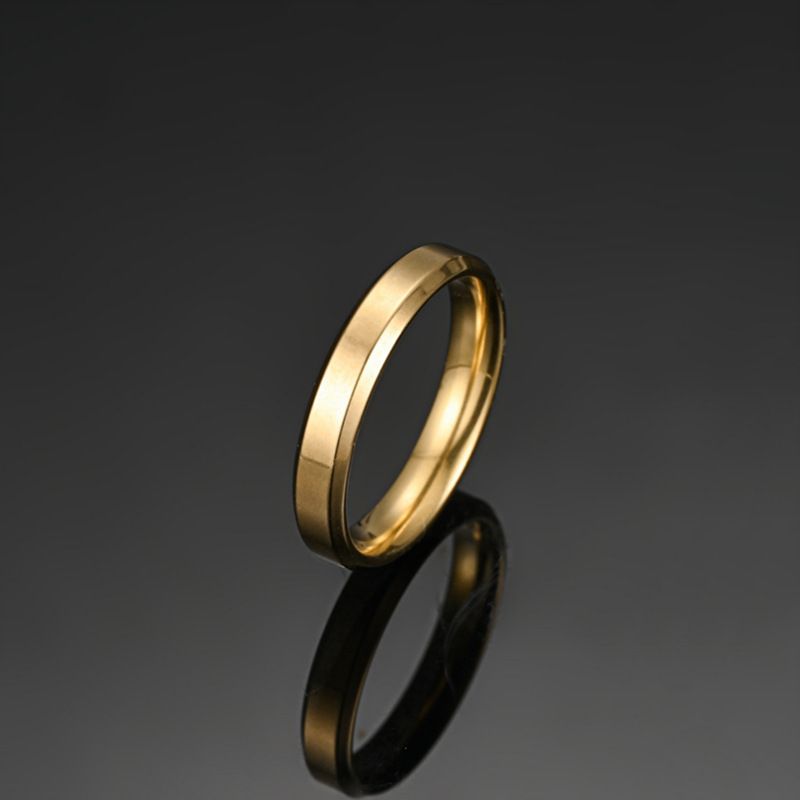 Anello minimalista in acciaio al titanio semplice da donna, stile coreano, anelli di coppia alla moda per uomo, gioielli da mano_voghion.com