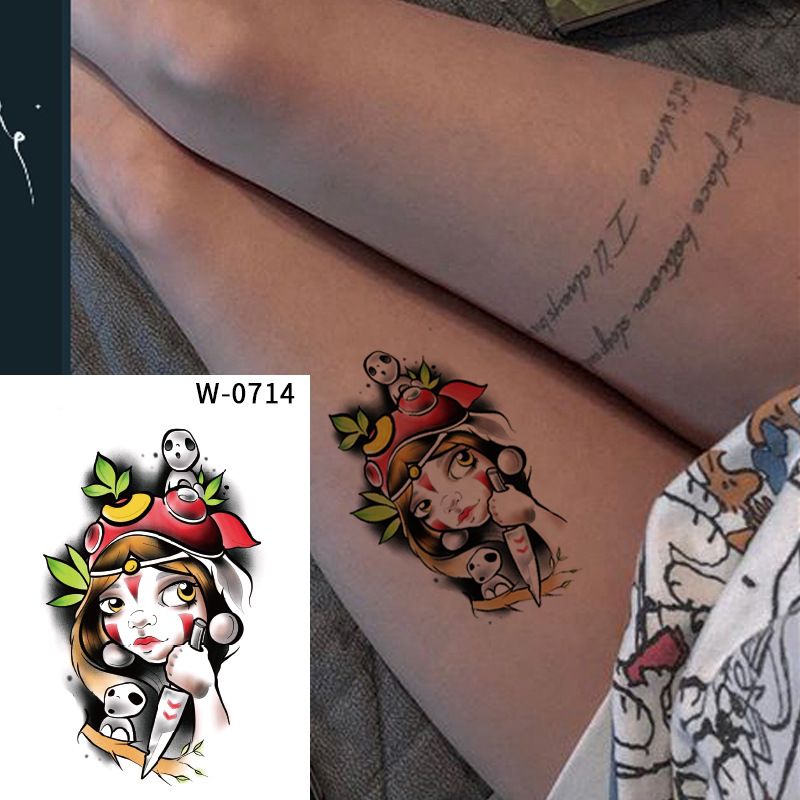 Autocollants de tatouage de dessin animé d'art corporel Autocollants de tatouage jetables Autocollants de tatouage imperméables Ins Tatouage_voghion.com