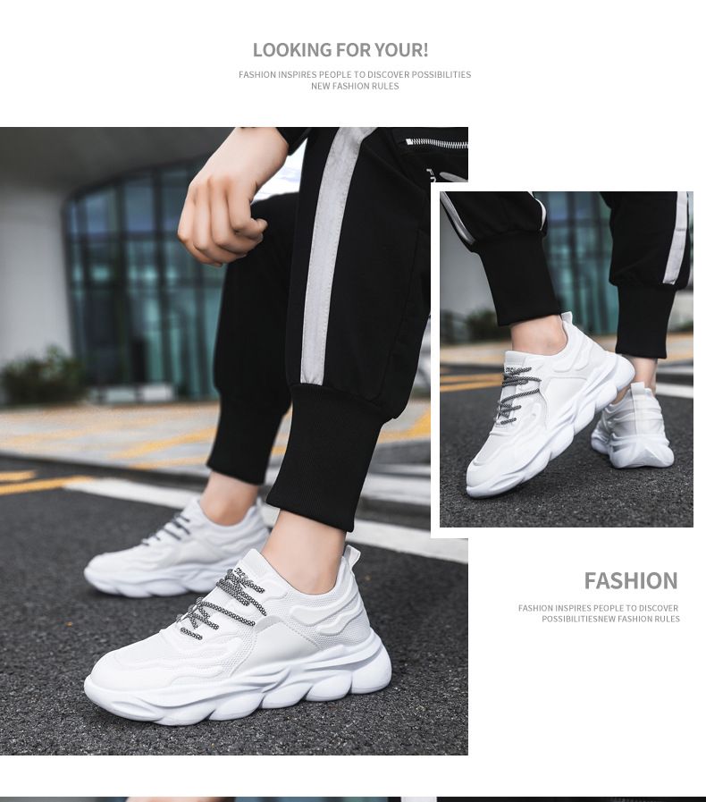 Uomini sportivi semplici e traspiranti, adolescenti alla moda e versatili, che corrono per comodi uomini alla moda in stile coreano_voghion.com