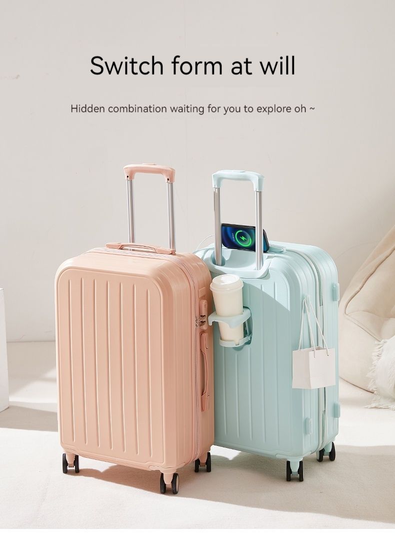 2024 Men and women's universal couple luggage New pull rod box multi-wheel large capacity code box Solid student travel box_voghion.com