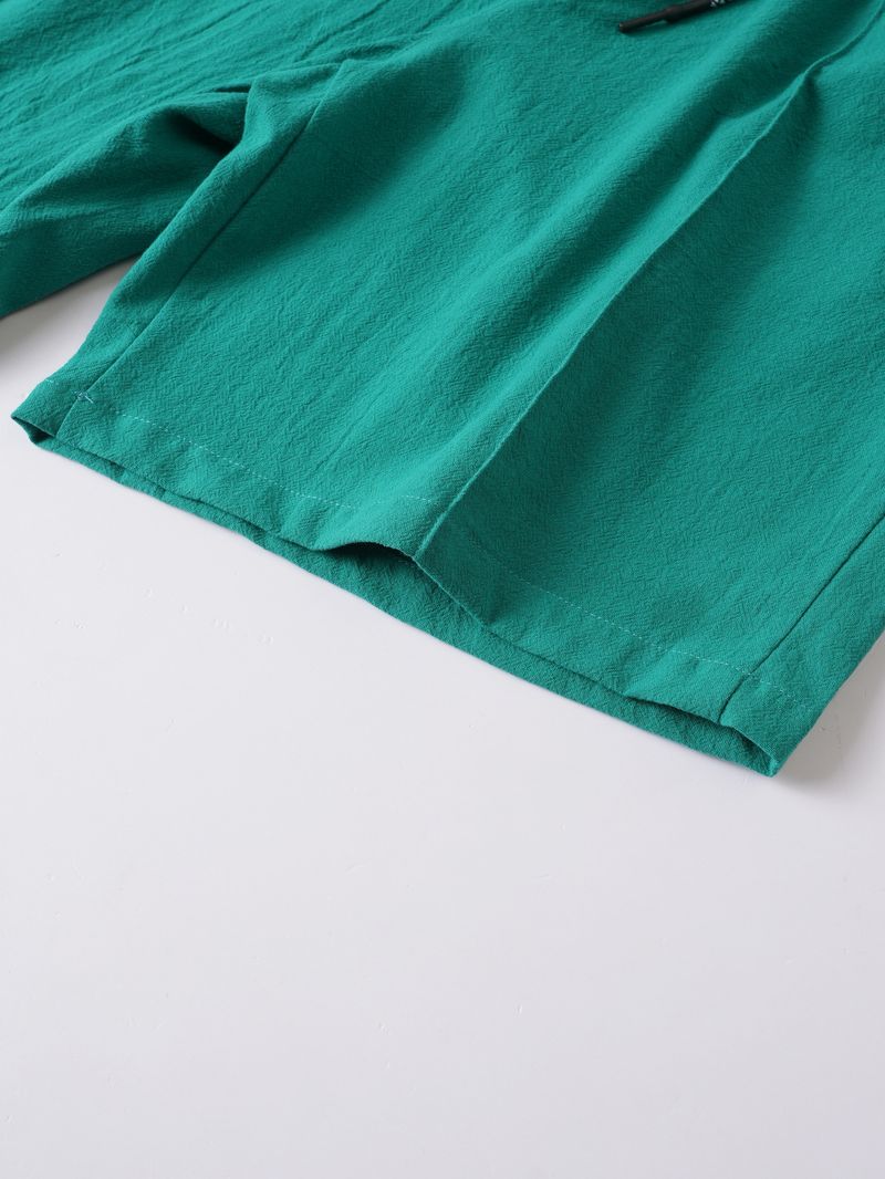 Men's Linen-Cotton Drawstring Shorts – Breathable Summer Casual & Beach Pants (S-XXXL, Relaxed Fit, Quick-Dry, Machine Washable)_voghion.com