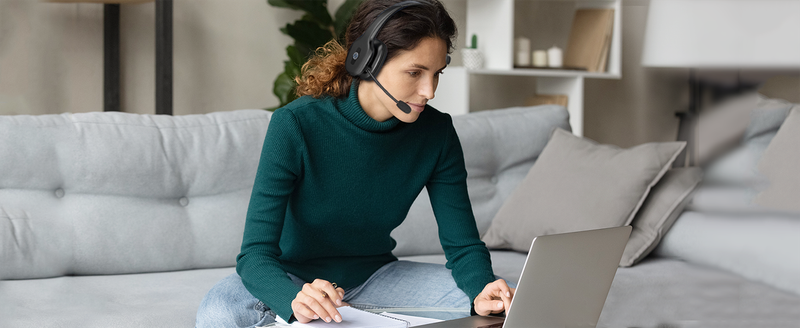 Headset, Bluetooth With Microphone,Wireless On-Ear Headset For Computer Cell Phone Trucker Home Office_voghion.com