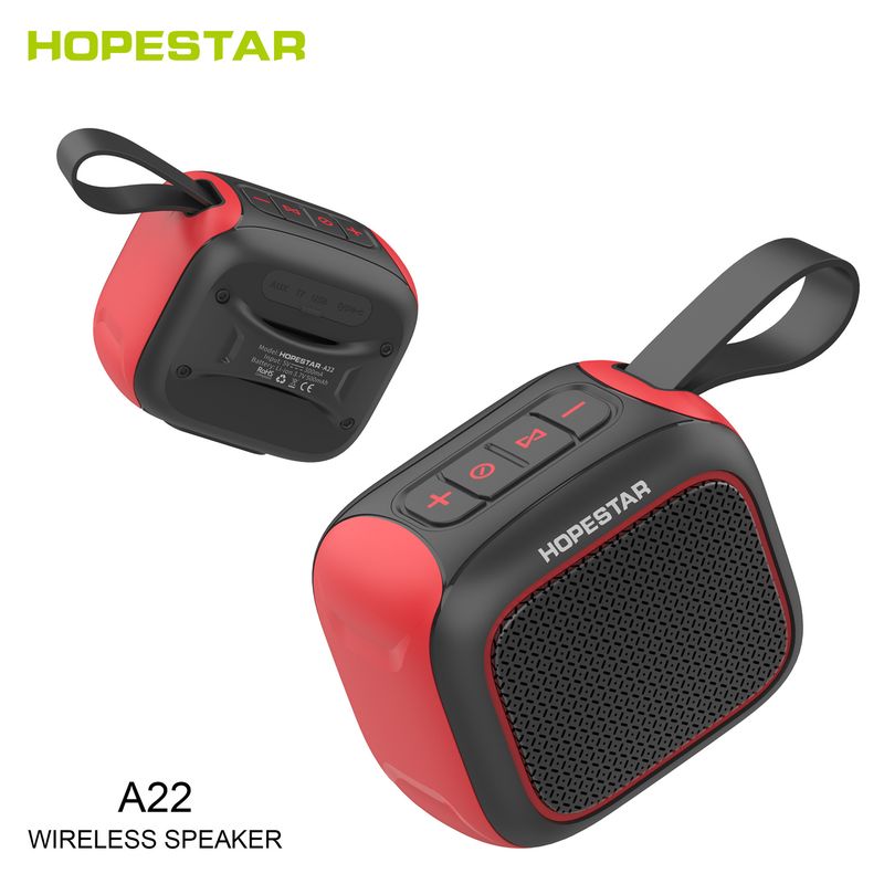 HOPESTAR A22 Alto-falante Bluetooth ao ar livre portátil subwoofer portátil 1+1 Couplet Presente criativo_voghion.com