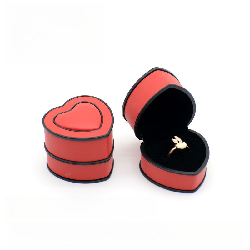 Neuer Vorschlag Herz Schmuckschatulle PU Leder Liebe Schmuckschatulle Ring Anhänger Armband Schmuck Verpackung Geschenkbox Geburtstag Jahrestag Valentinstag Geschenk_voghion.com