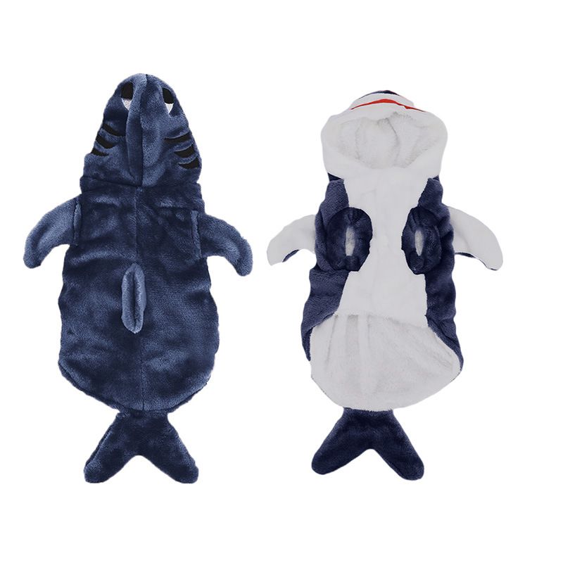 Costum de Halloween cu transformare 3D în rechin, haine amuzante pentru câini, pisici și animale de companie 1_voghion.com