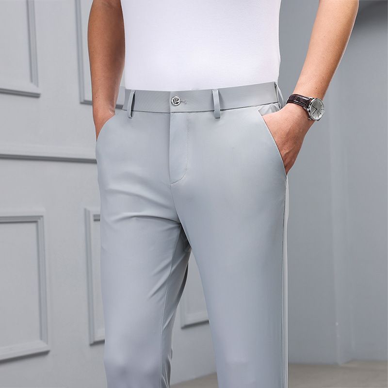 Pantaloni da uomo Premium Products con vestibilità aderente, tubolari dritti, stile sottile, impermeabili, antipiega, traspiranti_voghion.com