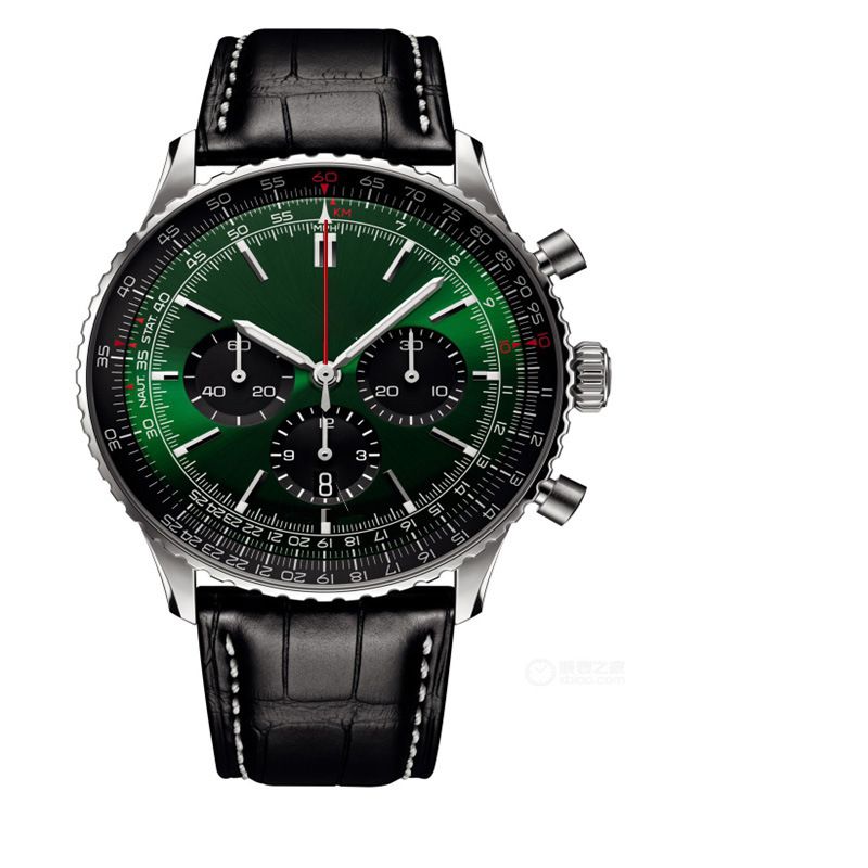 2023 Men's Six Needle High Quality Timing Quartz Steel Band Centennial Watch_voghion.com