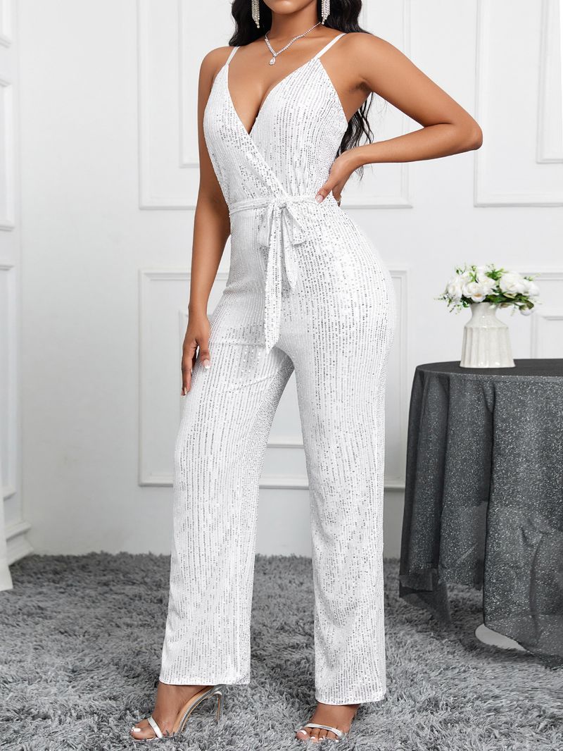 Damesaanbod, effen jumpsuit met jarretels en elegant temperament_voghion.com