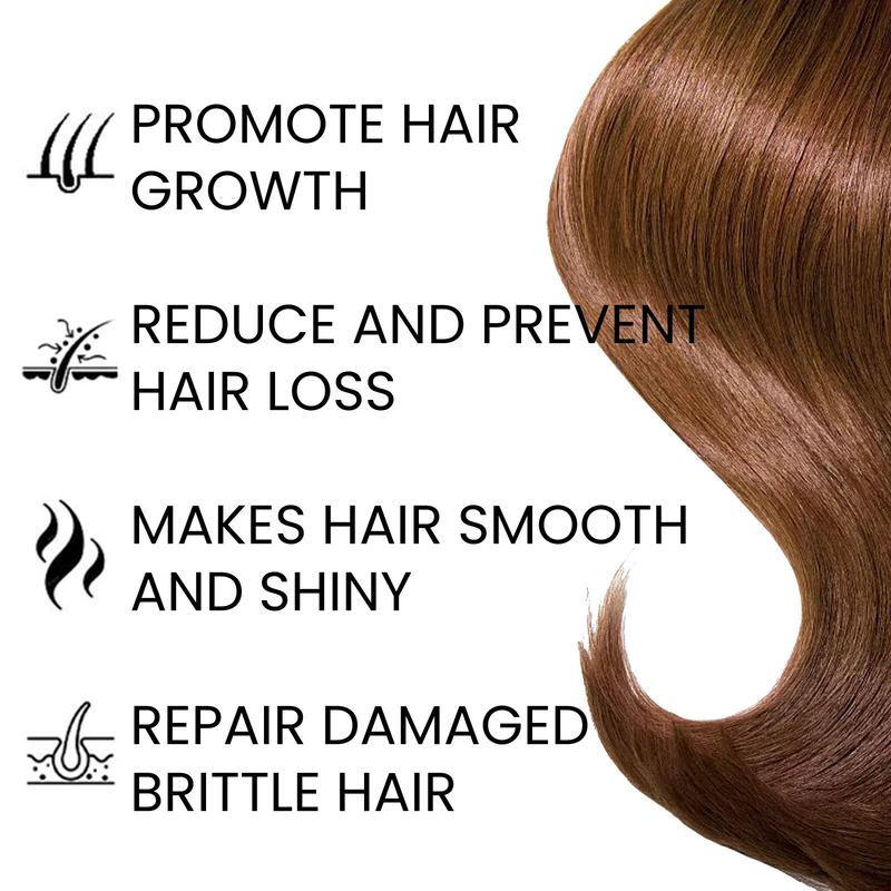 Hårvårdsserum Förhindra håravfall Reparation Skalligt skadat delat hår Grovt Antimjäll Utjämning Förtjocka hår hårbottenmassagerulle_voghion.com