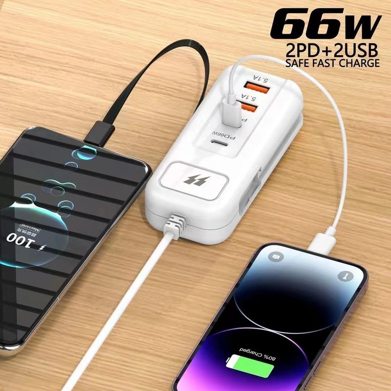 Modelo mais vendido/Multi U Smart Plug 66W Carregamento ultra rápido_voghion.com