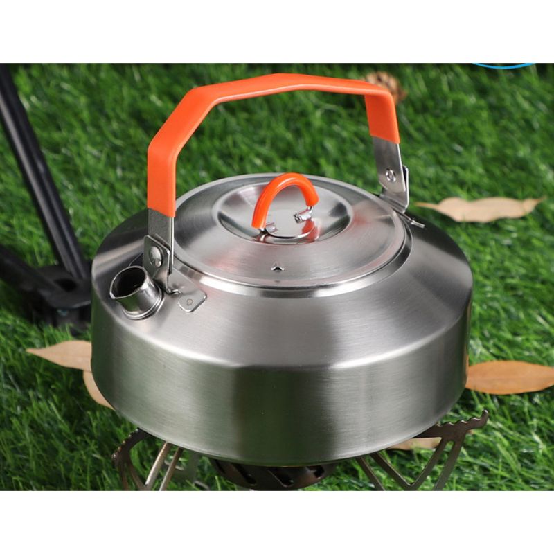 Stainless steel kettle tea making, travel kettle, camping teapot, portable cookware for outdoor use_voghion.com