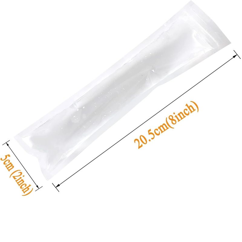 Popsicle Bags Disposable Ice Pop Bags DIY Popsicle Freezer Bags For Yogurt Sticks, Juice, Ice Candy Pops Comes With Silicone Funnel 8"x2" (300)_voghion.com