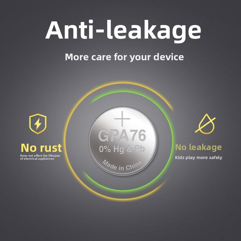 Nuovo arrivo GP Super Battery GPA76 1.5V A76 LR44 AG13 LR1154 Cellula a bottone elettronica_voghion.com