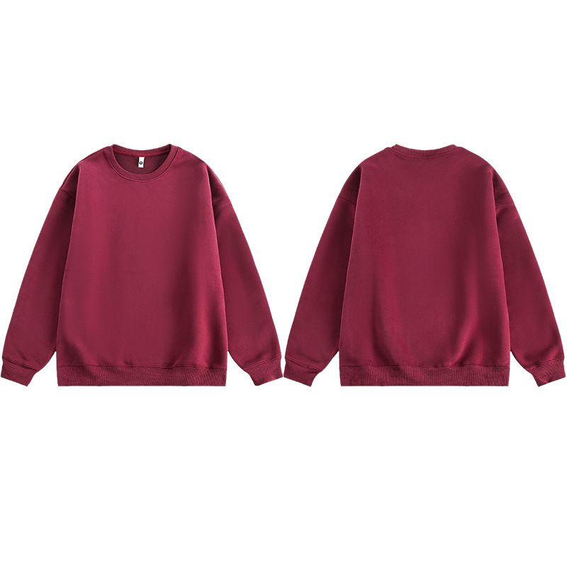 xxbro Felpa girocollo con fodera in pile, semplice, versatile, da uomo, autunno inverno, nuova tendenza, maglietta casual ampia_voghion.com