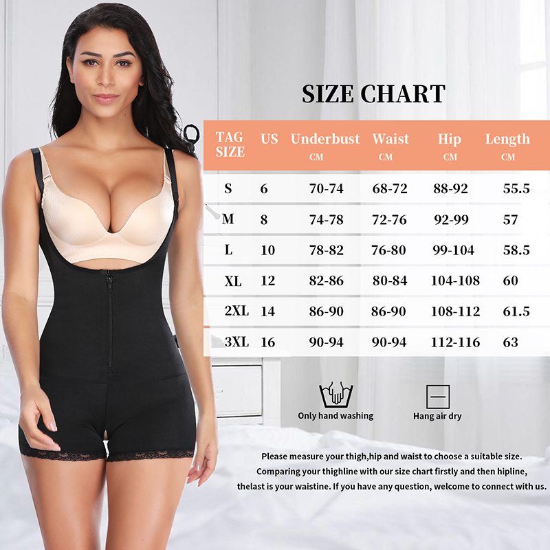 Body Women Full Shaper Open-Bust Underwear Waist Trainer Corset Tummy Control Panties Seamless Slimming Bodysu su_voghion.com