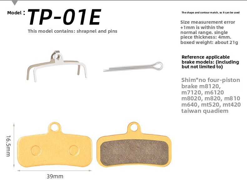 Pastiglie freno a disco per mountain bike TOOPRE Full Metal Ketone Base BB5 M355 M446 universali_voghion.com