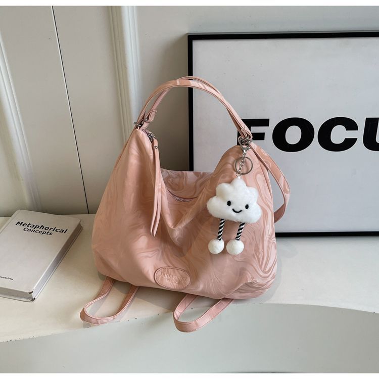 Borsa tote minimalista e capiente per donna, modello coreano, estate 2024, versatile, con tracolla di alta qualità e tracolla ascellare._voghion.com